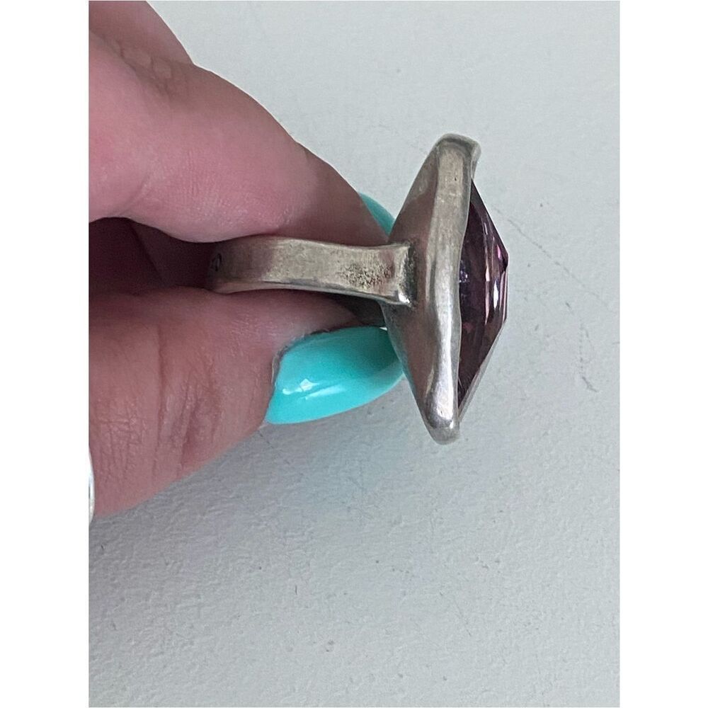 UNO de 50 Large Elements Crystal FLASH Statement Ring - Picture 2 of 4